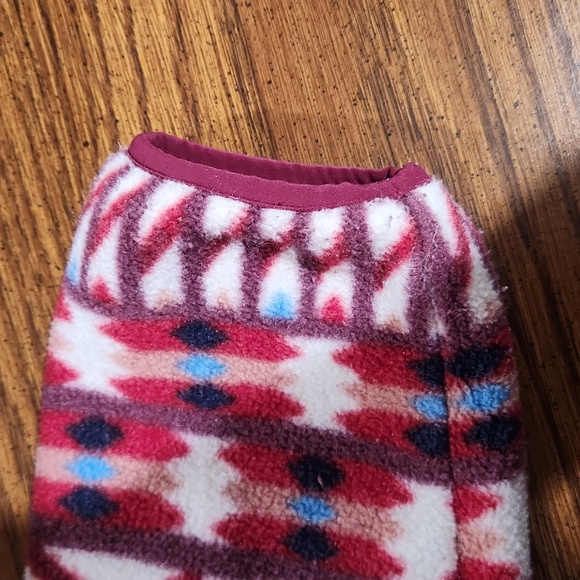 Patagonia Kuta Clash Dark Current Red Snap-T Fleece Synchilla Pullo- Size Small - Picture 5 of 6